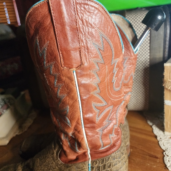Horse Power Western Boots Square Toe Great Condition - Picture 5 of 10